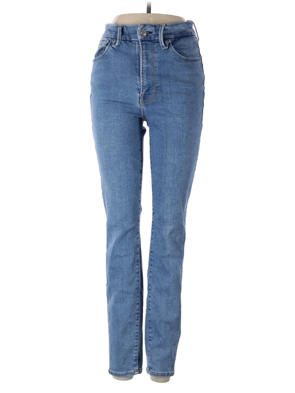 Good American Light Blue Skinny High-Rise Jeans